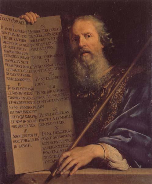 Philippe de Champaigne Moses with th Ten Commandments Norge oil painting art